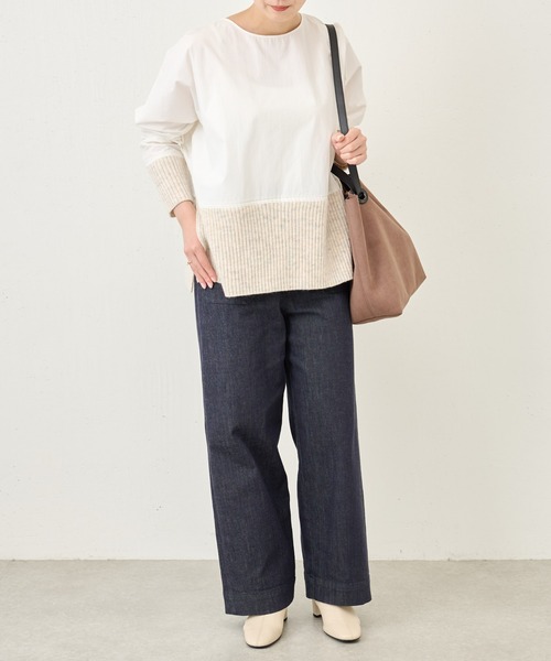 BEARDSLEY（ビアズリー）の「ニットコンビブラウス（ニット/セーター