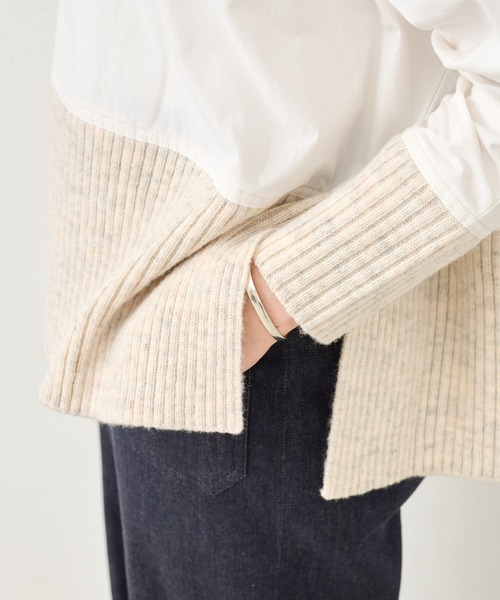 BEARDSLEY（ビアズリー）の「ニットコンビブラウス（ニット/セーター