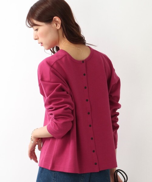 DRESKIP(ドレスキップ)の「◆【2WAY】ポンチスナップ釦カーディガン(カーディガン/ボレロ・レディース・ブラック/グリーン/サンドベージュ/ピンク系・02/03/04)」の4枚目の写真