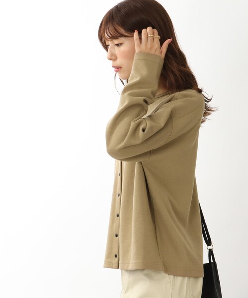 DRESKIP(ドレスキップ)の「◆【2WAY】ポンチスナップ釦カーディガン(カーディガン/ボレロ・レディース・ブラック/グリーン/サンドベージュ/ピンク系・02/03/04)」の16枚目の写真