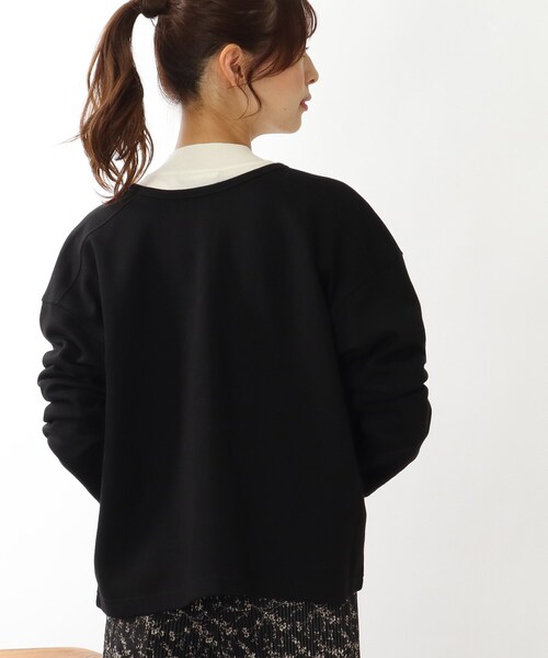 DRESKIP(ドレスキップ)の「◆【2WAY】ポンチスナップ釦カーディガン(カーディガン/ボレロ・レディース・ブラック/グリーン/サンドベージュ/ピンク系・02/03/04)」の11枚目の写真