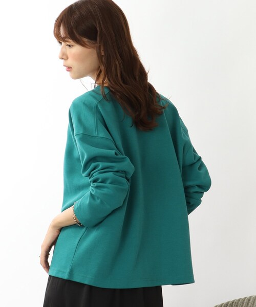 DRESKIP(ドレスキップ)の「◆【2WAY】ポンチスナップ釦カーディガン(カーディガン/ボレロ・レディース・ブラック/グリーン/サンドベージュ/ピンク系・02/03/04)」の6枚目の写真