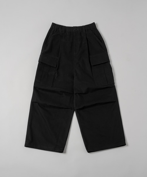 neez.（ニーズ）の「ワイドカーゴパンツ（カーゴパンツ・メンズ・マスタード/グリーン/ホワイト/カーキ/ブラック・SMALL/MEDIUM/LARGE）」の3枚目の写真