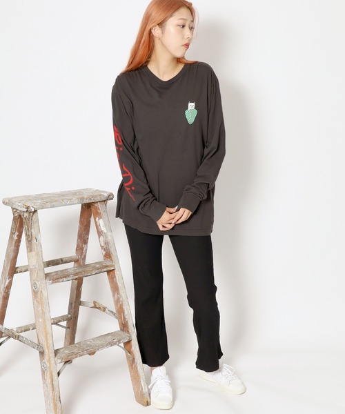 RIPNDIP（リップンディップ）の「RIPNDIP/リップンディップ Nermal Portrait L/S ロンT（Tシャツ/カットソー・メンズ・ブラック・M/L/XL）」の20枚目の写真