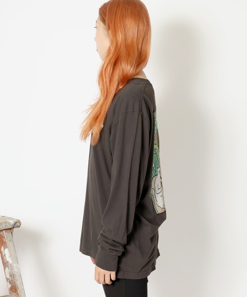 RIPNDIP（リップンディップ）の「RIPNDIP/リップンディップ Nermal Portrait L/S ロンT（Tシャツ/カットソー・メンズ・ブラック・M/L/XL）」の2枚目の写真