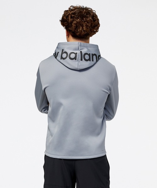NEW BALANCE(ニューバランス)の「Tenacity パフォーマンス チェストロゴ フリースフーディー(パーカー・メンズ・ブラック/ネイビー/グレー・LARGE/XX-LARGE/SMALL/MEDIUM/X-LARGE)」の10枚目の写真