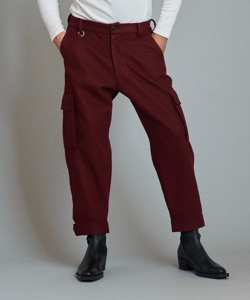 NO ID.(ノーアイディ)の「【NO ID.】Sarrouel Cargo Trousers / サルエル カーゴ トラウザーズ(スラックス・メンズ・ワイン/ブラック/ダークグレー・1/2)」の17枚目の写真