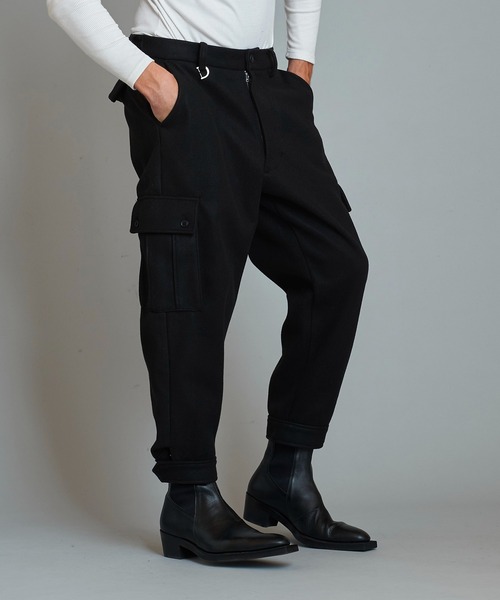 NO ID.(ノーアイディ)の「【NO ID.】Sarrouel Cargo Trousers / サルエル カーゴ トラウザーズ(スラックス・メンズ・ワイン/ブラック/ダークグレー・1/2)」の19枚目の写真