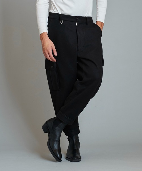 NO ID.(ノーアイディ)の「【NO ID.】Sarrouel Cargo Trousers / サルエル カーゴ トラウザーズ(スラックス・メンズ・ワイン/ブラック/ダークグレー・1/2)」の22枚目の写真