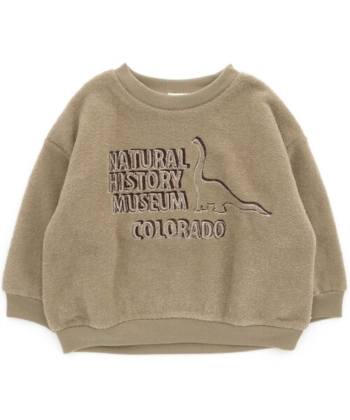 F.O.KIDS(エフオーキッズ)の「DINOSAURS 刺繍トレーナー(スウェット・キッズ・ベージュ/ブルー/チャコール・90/100/110/120/80/130/95/140)」の1枚目の写真