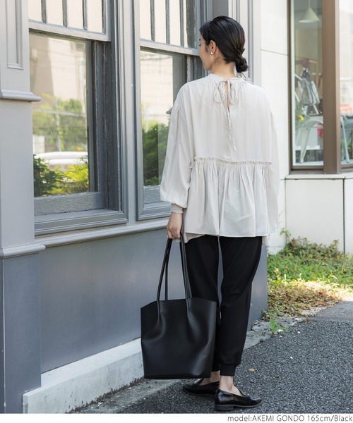 coca（coca）（コカ）の「フェイクレザートートバッグ（トートバッグ・レディース・ブラック/ベージュ・ONE SIZE）」の5枚目の写真