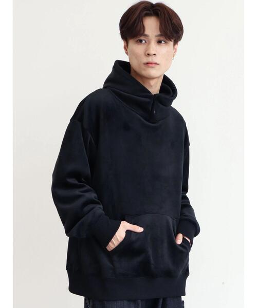 CRAFT STANDARD BOUTIQUE（クラフトスタンダードブティック）の「Wフェイスベロアカットパーカー（パーカー・メンズ・カーキ/ブラック/グレー・M/L/LL）」の15枚目の写真