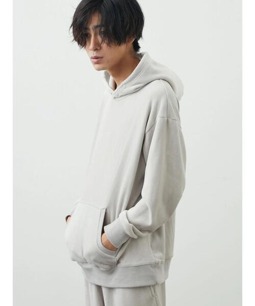 CRAFT STANDARD BOUTIQUE（クラフトスタンダードブティック）の「Wフェイスベロアカットパーカー（パーカー・メンズ・カーキ/ブラック/グレー・M/L/LL）」の11枚目の写真