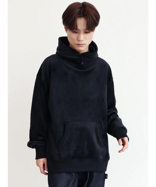 CRAFT STANDARD BOUTIQUE（クラフトスタンダードブティック）の「Wフェイスベロアカットパーカー（パーカー・メンズ・カーキ/ブラック/グレー・M/L/LL）」の17枚目の写真