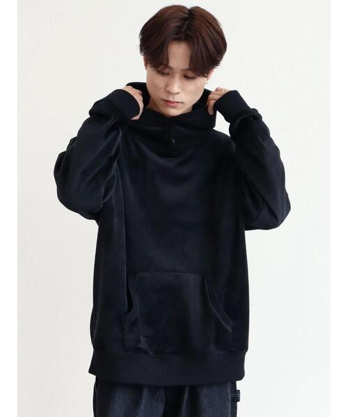 CRAFT STANDARD BOUTIQUE（クラフトスタンダードブティック）の「Wフェイスベロアカットパーカー（パーカー・メンズ・カーキ/ブラック/グレー・M/L/LL）」の18枚目の写真