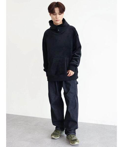 CRAFT STANDARD BOUTIQUE（クラフトスタンダードブティック）の「Wフェイスベロアカットパーカー（パーカー・メンズ・カーキ/ブラック/グレー・M/L/LL）」の20枚目の写真