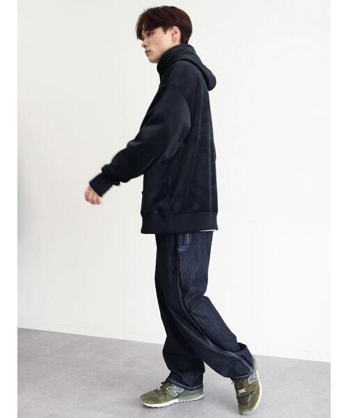 CRAFT STANDARD BOUTIQUE（クラフトスタンダードブティック）の「Wフェイスベロアカットパーカー（パーカー・メンズ・カーキ/ブラック/グレー・M/L/LL）」の22枚目の写真