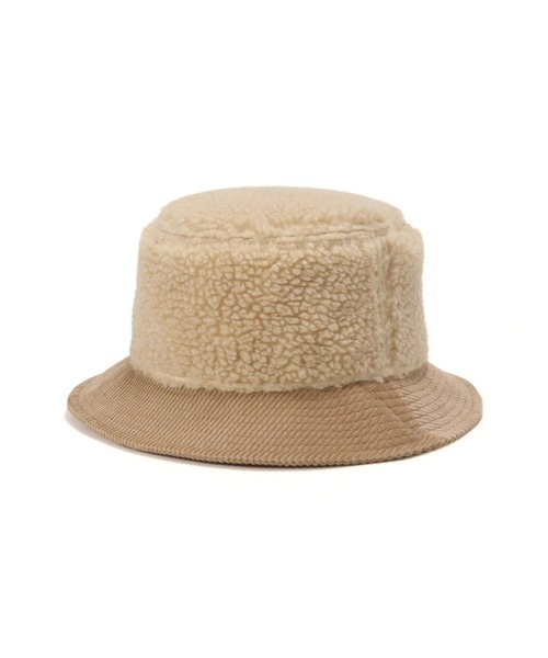 NEW ERA(ニューエラ)の「ニューエラ バケットハット ボアコーデュロイフリースファー ONSPOTZ別注(ハット・メンズ・ブラック/ベージュ・M/L/S/M/L/XL)」の10枚目の写真