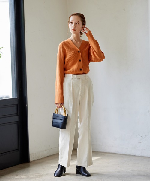 JOURNAL STANDARD（ジャーナルスタンダード）の「コーデュロイスラックス（その他パンツ・レディース・ホワイト系その他/ブラック/ピンク系その他・34/36/38/40）」の9枚目の写真