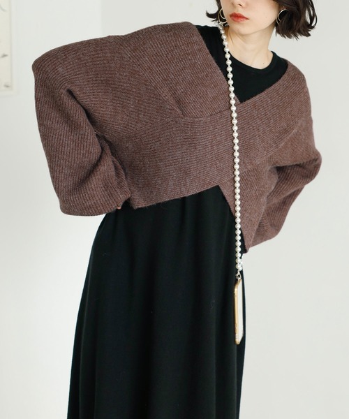 GeeRA（ジーラ）の「マルチウェイクロスニットワンピース（ワンピース・レディース・サンドグレー/ブラック・MEDIUM/LARGE）」の18枚目の写真