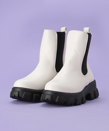 厚底サイドゴアブーツ