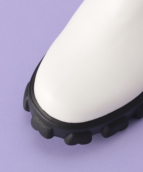 LOVETOXIC（ラブトキシック）の「厚底サイドゴアブーツ（ブーツ・キッズ・オフホワイト/ブラック・S/M/L）」の7枚目の写真