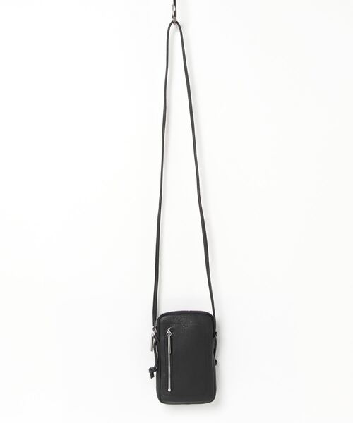 Beau're(ヴュレ)の「【BEAURE/ビュレ】牛革 レザー両面ポケット スマホショルダー ケース(ショルダーバッグ・レディース・ブラック/オリーブ/グレー/ベージュ/シルバー・FREE)」の19枚目の写真