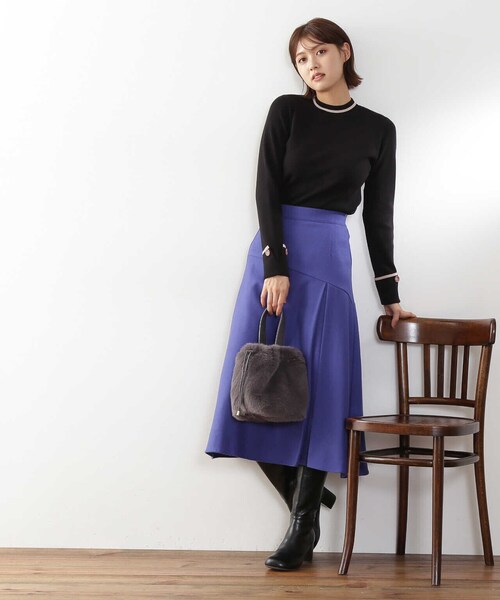 N.（N. Natural Beauty Basic）（エヌエヌナチュラルビューティーベーシック）の「【横田ひかるさん着用】フェイクファーワンハンドル巾着トートバッグ（トートバッグ・レディース・グレー/ライトグリーン・ﾌﾘ-）」の15枚目の写真