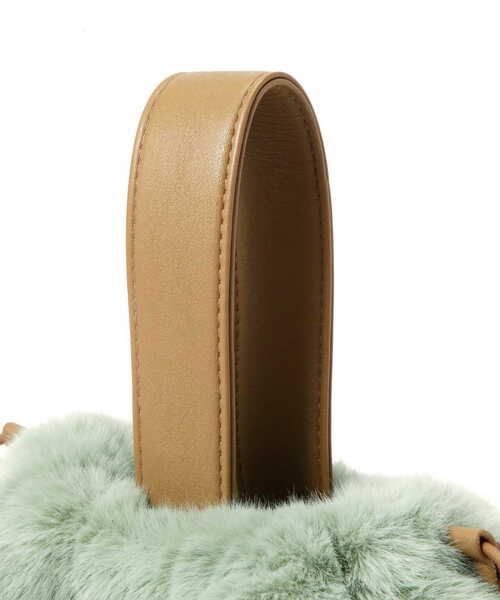 N.（N. Natural Beauty Basic）（エヌエヌナチュラルビューティーベーシック）の「【横田ひかるさん着用】フェイクファーワンハンドル巾着トートバッグ（トートバッグ・レディース・グレー/ライトグリーン・ﾌﾘ-）」の17枚目の写真