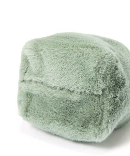 N.（N. Natural Beauty Basic）（エヌエヌナチュラルビューティーベーシック）の「【横田ひかるさん着用】フェイクファーワンハンドル巾着トートバッグ（トートバッグ・レディース・グレー/ライトグリーン・ﾌﾘ-）」の19枚目の写真