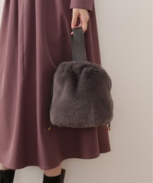 N.（N. Natural Beauty Basic） | フェイクファーワンハンドル巾着トートバッグ(トートバッグ)