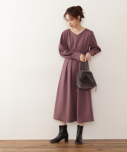 N.（N. Natural Beauty Basic）（エヌエヌナチュラルビューティーベーシック）の「【横田ひかるさん着用】フェイクファーワンハンドル巾着トートバッグ（トートバッグ・レディース・グレー/ライトグリーン・ﾌﾘ-）」の5枚目の写真