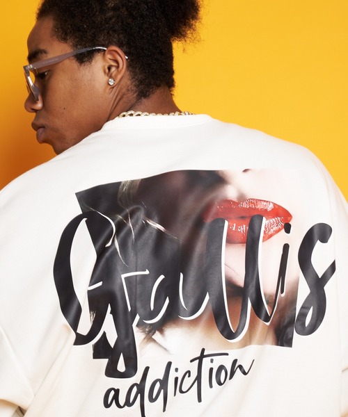 GALLIS ADDICTION(ガリスアディクション)の「GA LIPS-PHOTO CREW(スウェット・メンズ・ホワイト/ブラック・M/L)」の11枚目の写真