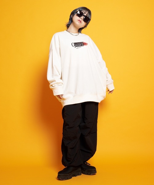 GALLIS ADDICTION(ガリスアディクション)の「GA LIPS-PHOTO CREW(スウェット・メンズ・ホワイト/ブラック・M/L)」の21枚目の写真