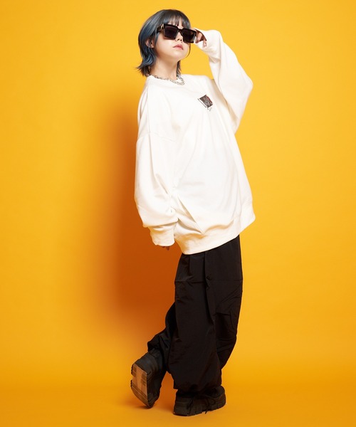 GALLIS ADDICTION(ガリスアディクション)の「GA LIPS-PHOTO CREW(スウェット・メンズ・ホワイト/ブラック・M/L)」の9枚目の写真