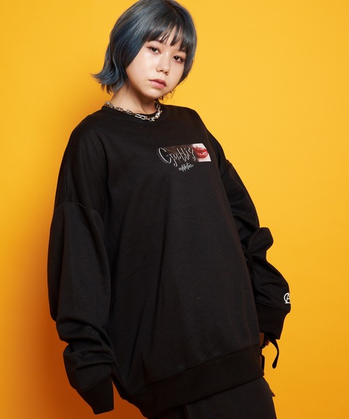 GALLIS ADDICTION(ガリスアディクション)の「GA LIPS-PHOTO CREW(スウェット・メンズ・ホワイト/ブラック・M/L)」の17枚目の写真