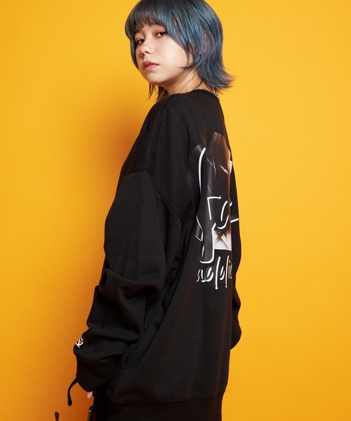 GALLIS ADDICTION(ガリスアディクション)の「GA LIPS-PHOTO CREW(スウェット・メンズ・ホワイト/ブラック・M/L)」の22枚目の写真