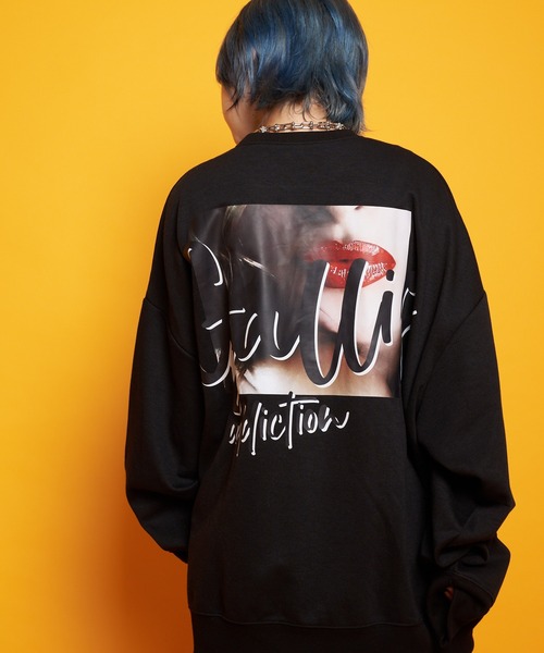 GALLIS ADDICTION(ガリスアディクション)の「GA LIPS-PHOTO CREW(スウェット・メンズ・ホワイト/ブラック・M/L)」の14枚目の写真