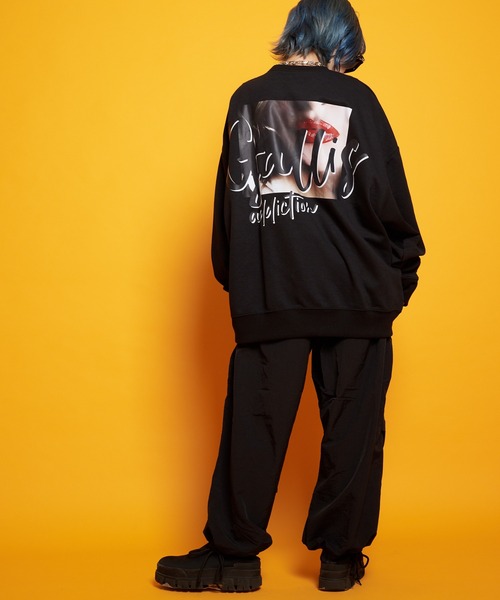 GALLIS ADDICTION(ガリスアディクション)の「GA LIPS-PHOTO CREW(スウェット・メンズ・ホワイト/ブラック・M/L)」の18枚目の写真