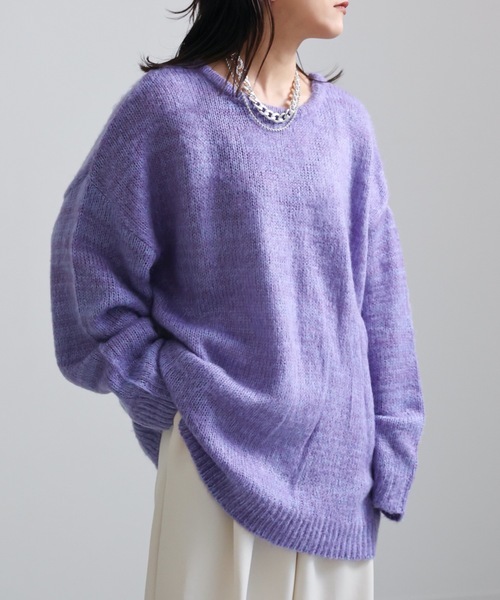 ap retro(アプレトロ)の「表面起毛バックデザイン / ニットプルオーバー(ニット/セーター・レディース・アイボリー/ピンク/マスタード/ラベンダー・FREE)」の2枚目の写真
