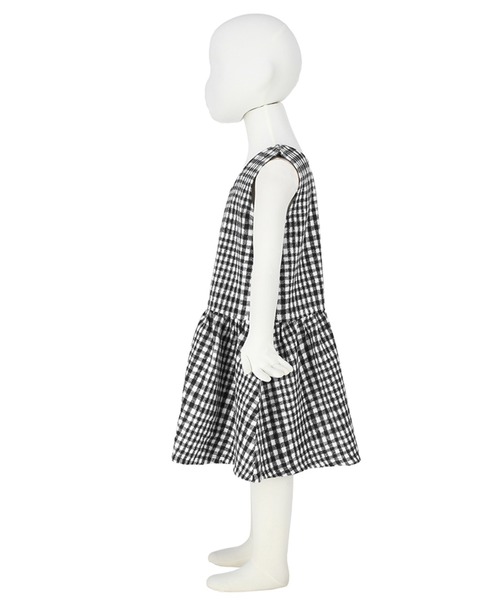 coca（coca）（コカ）の「キッズ 親子お揃い モッサチェック柄 ギャザー ジャンパースカート（ジャンパースカート・キッズ・A/B・110/130/120/100/140）」の12枚目の写真