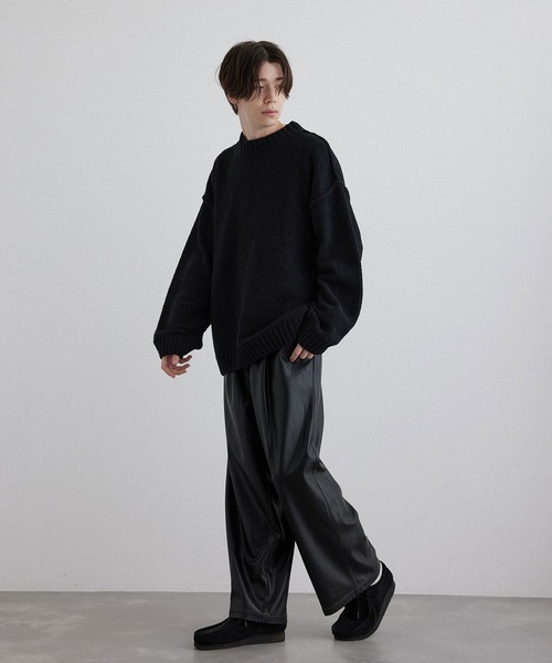 JUNRED（ジュンレッド）の「モールニットモックネックプルオーバー（ニット/セーター・メンズ・オフホワイト/ブラック/グリーン・M/L/LL）」の11枚目の写真