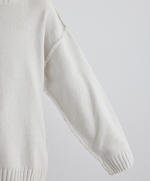 JUNRED（ジュンレッド）の「モールニットモックネックプルオーバー（ニット/セーター・メンズ・オフホワイト/ブラック/グリーン・M/L/LL）」の20枚目の写真