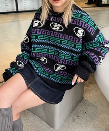 WHO'S WHO gallery | 【SLOPPY/スロッピー】Sロゴジャカードニット(ニット/セーター)