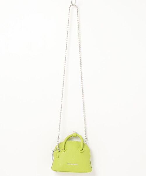 macaroni edge（マカロニエッジ）の「〈macaroni edge/マカロニエッジ〉マイクロミニバッグ ドームバッグ チェーンショルダーストラップ（ショルダーバッグ・レディース・ブラック/ライム/パープル/ピンク/ピンク系その他・ONE SIZE）」の8枚目の写真