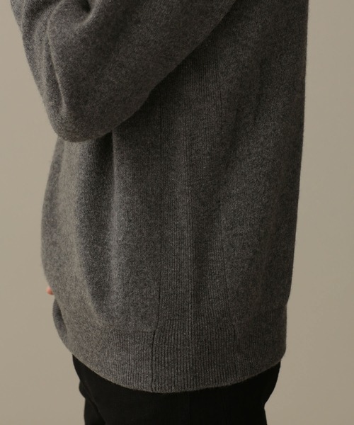 NANO universe(ナノユニバース)の「LB.03/カシミヤミックススムースタートルニット(ニット/セーター・メンズ・オフホワイト/ブラウン/レッド/チャコール・M/S/L)」の14枚目の写真