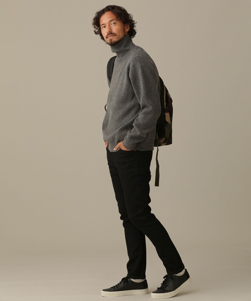 NANO universe(ナノユニバース)の「LB.03/カシミヤミックススムースタートルニット(ニット/セーター・メンズ・オフホワイト/ブラウン/レッド/チャコール・M/S/L)」の6枚目の写真