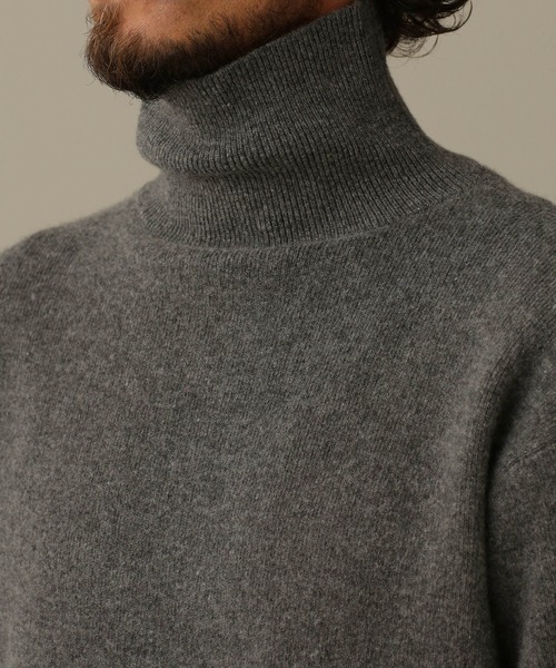 NANO universe(ナノユニバース)の「LB.03/カシミヤミックススムースタートルニット(ニット/セーター・メンズ・オフホワイト/ブラウン/レッド/チャコール・M/S/L)」の11枚目の写真