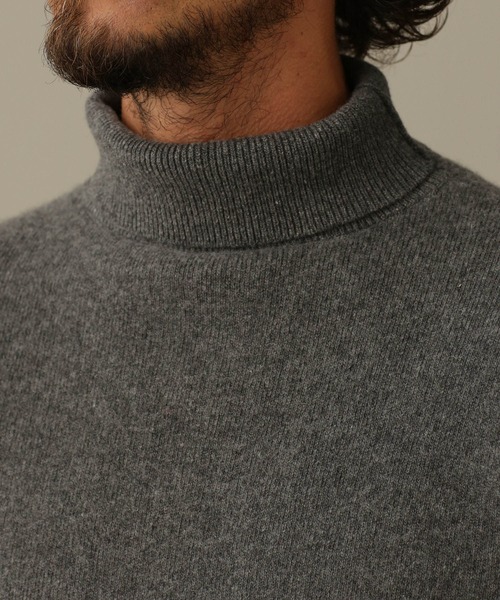 NANO universe(ナノユニバース)の「LB.03/カシミヤミックススムースタートルニット(ニット/セーター・メンズ・オフホワイト/ブラウン/レッド/チャコール・M/S/L)」の12枚目の写真