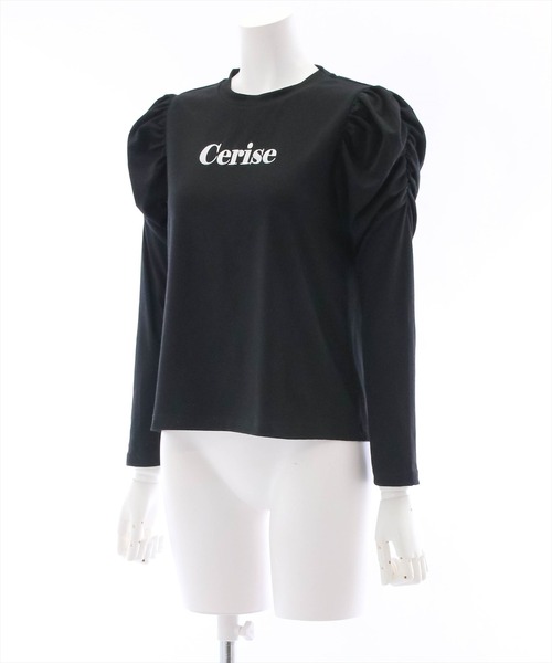 clear（クリア）の「長袖袖ギャザー刺繍カットソー（Tシャツ/カットソー・レディース・オフホワイト/ブラック・F）」の8枚目の写真